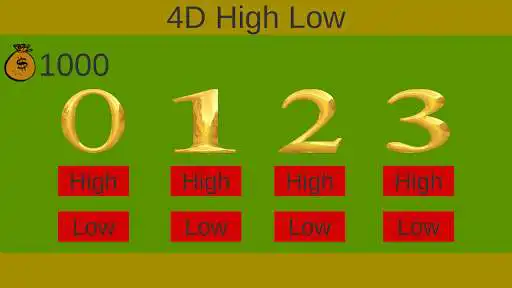 Play 4D High Low  and enjoy 4D High Low with UptoPlay