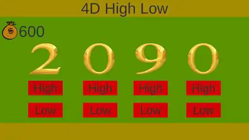 Play 4D High Low as an online game 4D High Low with UptoPlay