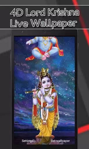 Play 4D Lord Krishna Live Wallpaper as an online game 4D Lord Krishna Live Wallpaper with UptoPlay