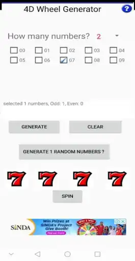 Play 4D ToTo Lotto Wheel Generator  and enjoy 4D ToTo Lotto Wheel Generator with UptoPlay