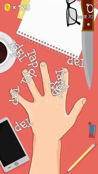 Play 4 Fingers: Knife Games as an online game 4 Fingers: Knife Games with UptoPlay