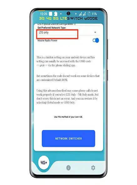 Play 4G 5G switcher -Work All Phone as an online game 4G 5G switcher -Work All Phone with UptoPlay