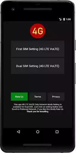 Play 4G Only Network Mode LTE VoLTE Dual SIM Setting