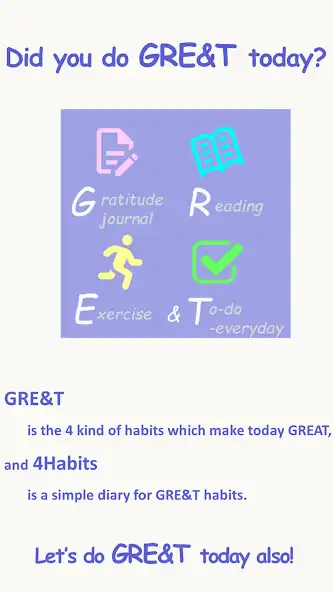Play 4Habits :GRET for GREAT today  and enjoy 4Habits :GRET for GREAT today with UptoPlay