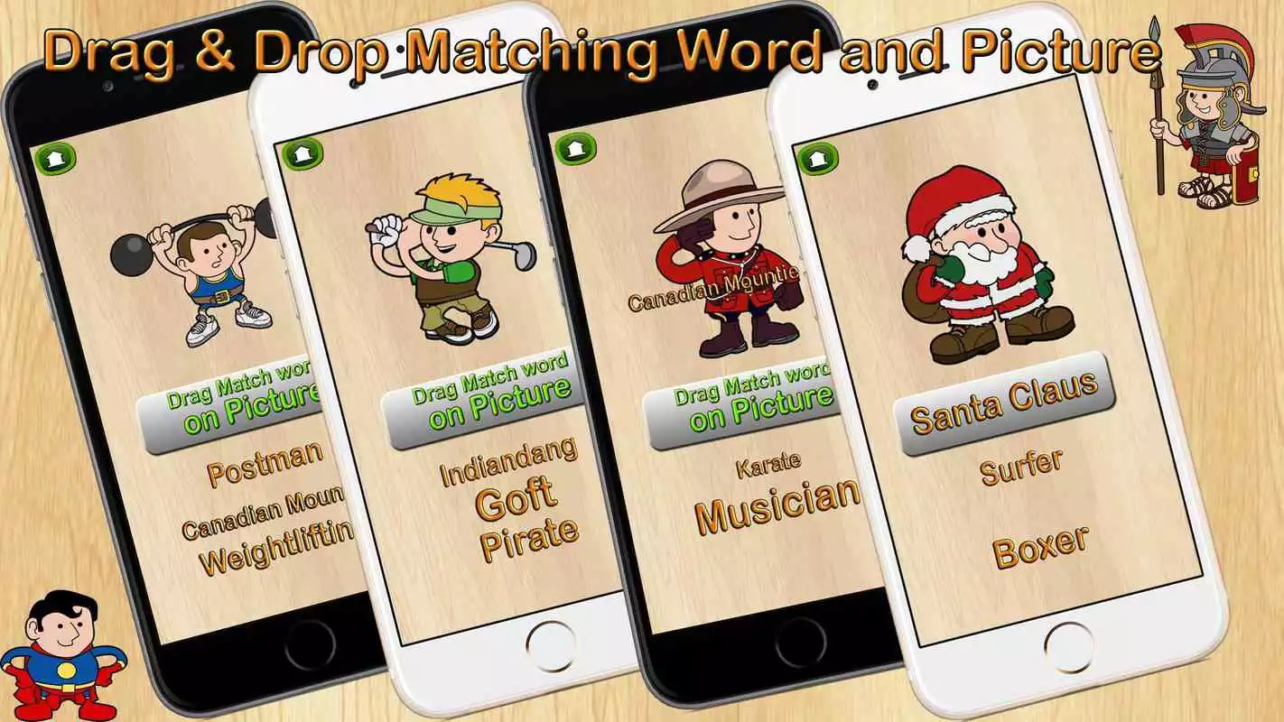 Play 4 in 1 English Vocab Coloring