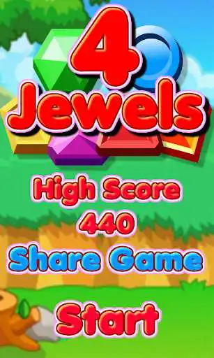 Play 4 Jewels as an online game 4 Jewels with UptoPlay