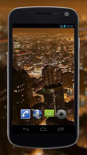Play 4K Downtown Night Traffic Video Live Wallpaper
