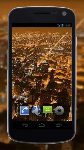 Play 4K Downtown Night Traffic Video Live Wallpaper