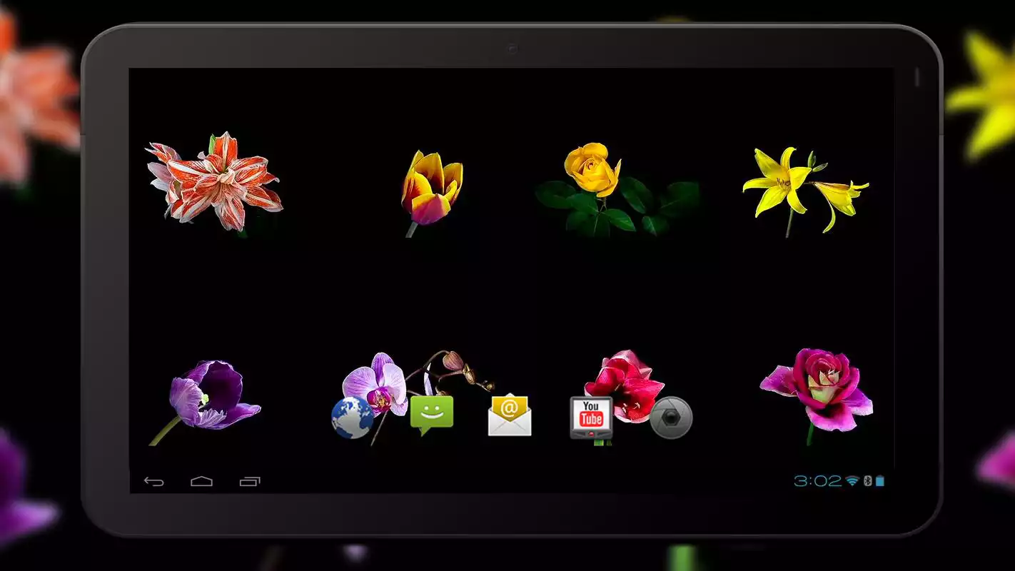 Play 4K Flowers Video Live Wallpaper