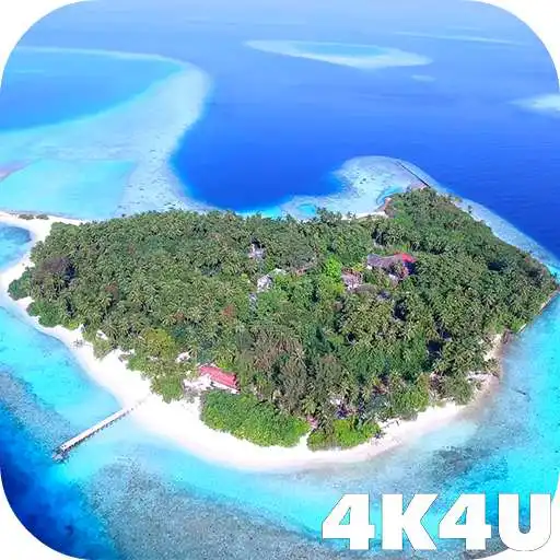 Play 4K Maldives Paradise Drone Live Wallpapers APK