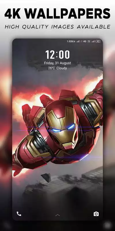 Play 4K Superheroes Wallpapers - Live Wallpaper Changer