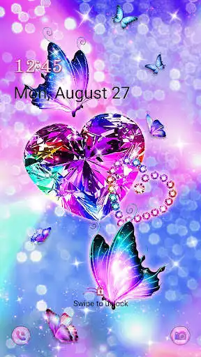 Play 4K Wallpaper HD - Purple Glitter Jewel Butterfly  and enjoy 4K Wallpaper HD - Purple Glitter Jewel Butterfly with UptoPlay