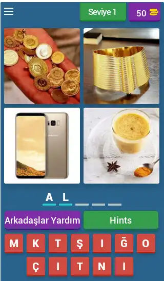 Play 4 Resim 1 Kelime as an online game 4 Resim 1 Kelime with UptoPlay