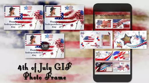 Play 4th July GIF Photo Frame / 4th of July Photo Frame  and enjoy 4th July GIF Photo Frame / 4th of July Photo Frame with UptoPlay