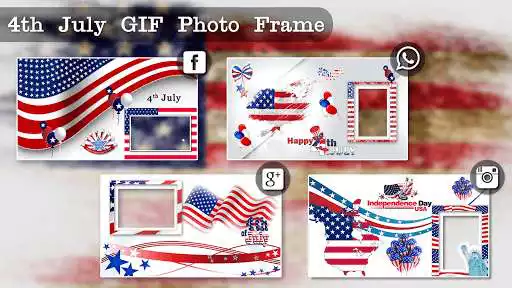 Play 4th July GIF Photo Frame / 4th of July Photo Frame as an online game 4th July GIF Photo Frame / 4th of July Photo Frame with UptoPlay