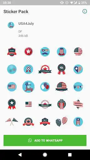 Play 4th July USA stickers for WhatsApp - WAStickerApps  and enjoy 4th July USA stickers for WhatsApp - WAStickerApps with UptoPlay