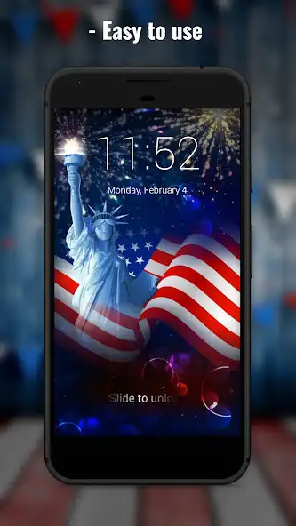 Play 4th of July Lock Screen  and enjoy 4th of July Lock Screen with UptoPlay
