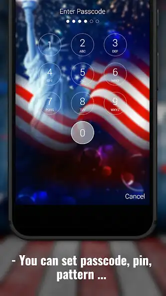 Play 4th of July Lock Screen as an online game 4th of July Lock Screen with UptoPlay
