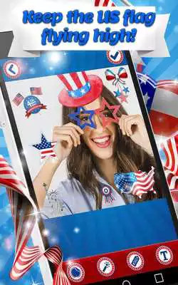 Play 4th of July Photo Stickers - USA Photo Editor