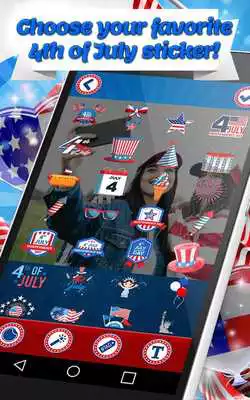 Play 4th of July Photo Stickers - USA Photo Editor