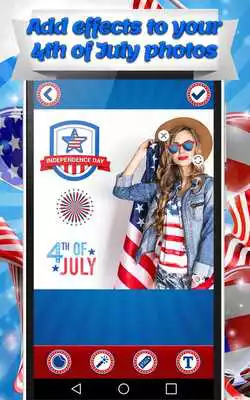 Play 4th of July Photo Stickers - USA Photo Editor