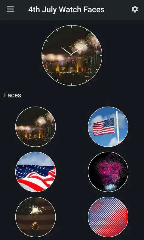 Play 4th of July Watch Face