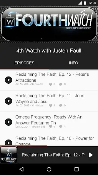 Play 4th Watch with Justen Faull  and enjoy 4th Watch with Justen Faull with UptoPlay