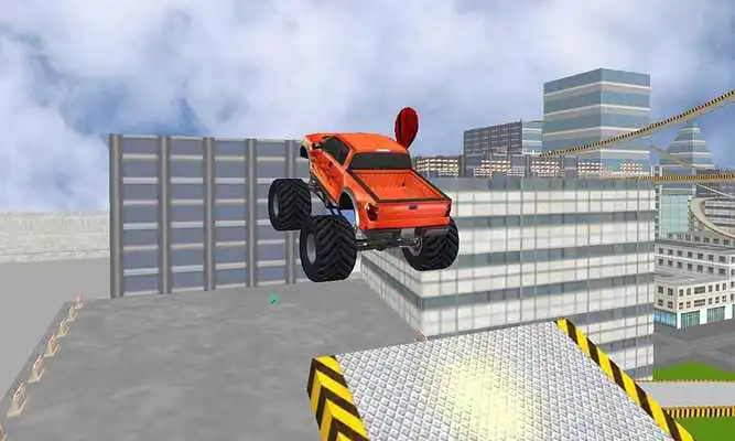 Play 4x4 Monster Truck Roof Stunts