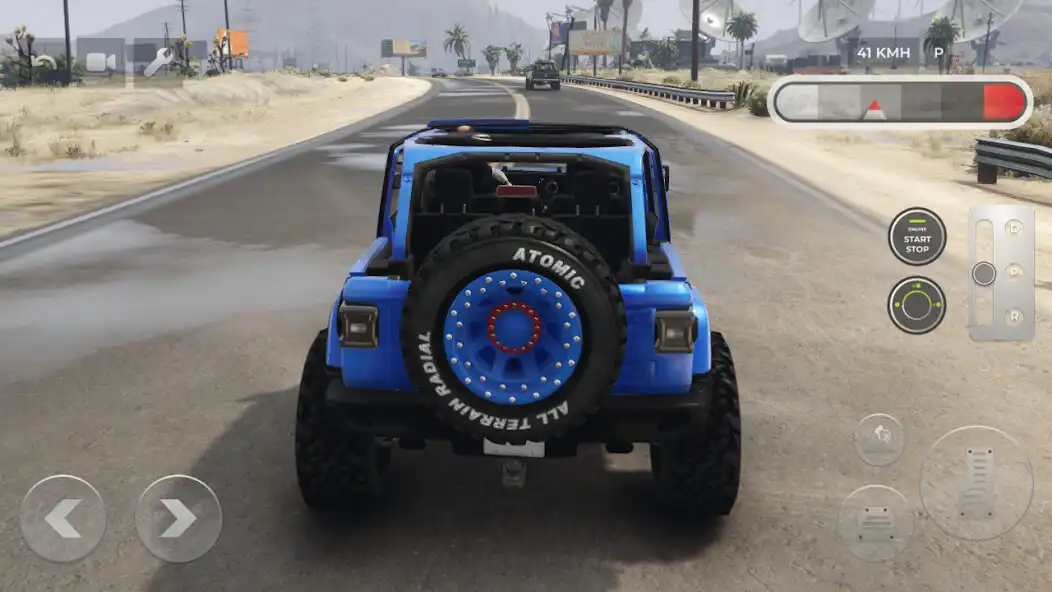 Play 4x4 Wrangler Mountain Rush as an online game 4x4 Wrangler Mountain Rush with UptoPlay