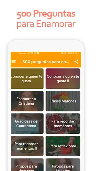 Play 500 Preguntas para Enamorar  and enjoy 500 Preguntas para Enamorar with UptoPlay