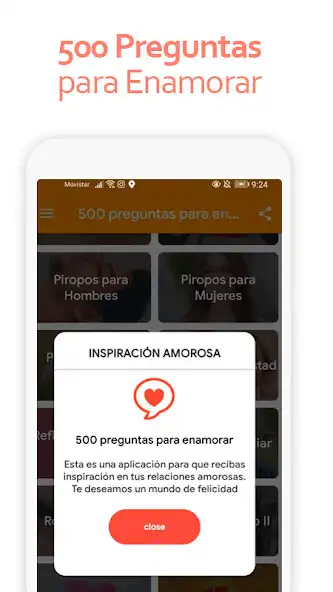 Play 500 Preguntas para Enamorar as an online game 500 Preguntas para Enamorar with UptoPlay