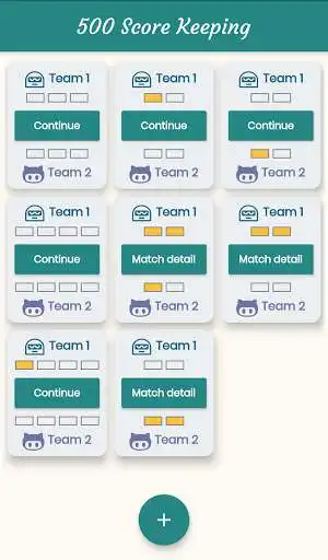 Play 500 Score Keeping as an online game 500 Score Keeping with UptoPlay