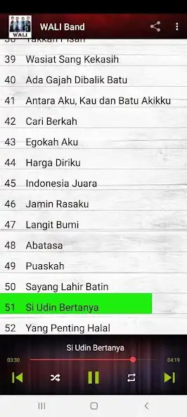 Play 50 Lagu Populer Wali Band as an online game 50 Lagu Populer Wali Band with UptoPlay