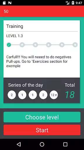 Play 50 pull-ups as an online game 50 pull-ups with UptoPlay