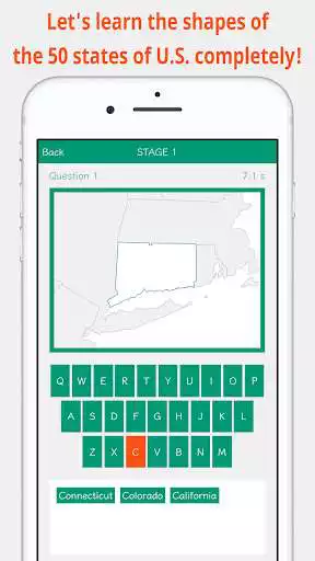 Play 50 State Shapes  and enjoy 50 State Shapes with UptoPlay