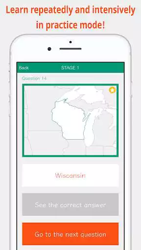 Play 50 State Shapes as an online game 50 State Shapes with UptoPlay