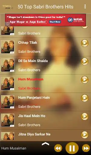 Play 50 Top Sabri Brothers Hits