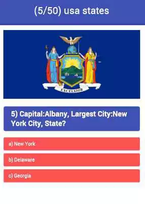 Play 50 us states : flags quiz