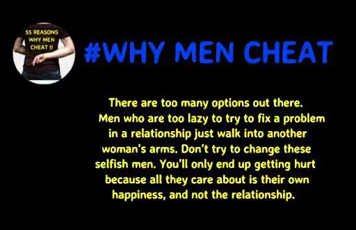 Play 55 REASONS WHY MEN CHEAT