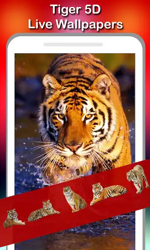 Play 5D Tiger Live Wallpaper as an online game 5D Tiger Live Wallpaper with UptoPlay