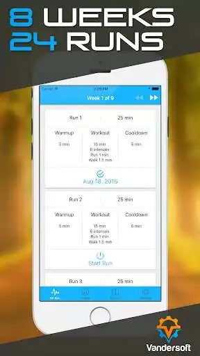 Play 5K Run - Couch to 5K Walk/Jog Interval Training as an online game 5K Run - Couch to 5K Walk/Jog Interval Training with UptoPlay