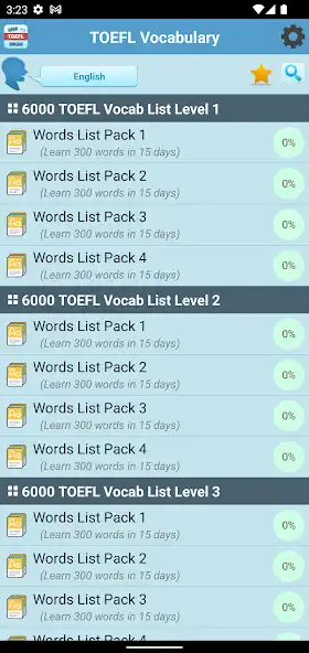 Play 6000 TOEFL Vocabulary  and enjoy 6000 TOEFL Vocabulary with UptoPlay