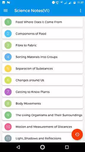 6th Science Notes online game with UptoPlay