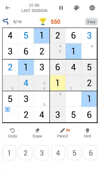 Play 6x6 Classic Sudoku  and enjoy 6x6 Classic Sudoku with UptoPlay