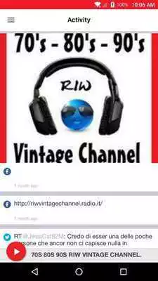 Play 70S 80S 90S RIW VINTAGE CHANNEL.