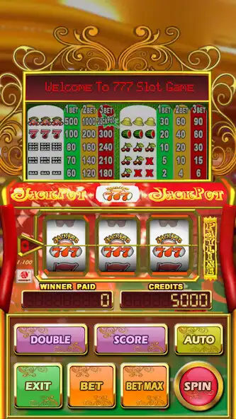 Play 777 Slot Machine as an online game 777 Slot Machine with UptoPlay