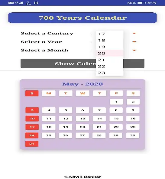 Play 7C Calendar as an online game 7C Calendar with UptoPlay