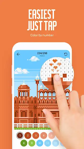 Play 7 Colors - Pixel Art Coloring as an online game 7 Colors - Pixel Art Coloring with UptoPlay