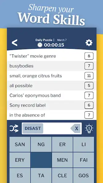 Play 7 Little Words as an online game 7 Little Words with UptoPlay