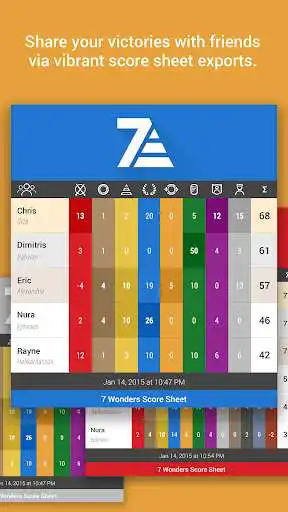 Play 7 Wonders Score Sheet  and enjoy 7 Wonders Score Sheet with UptoPlay
